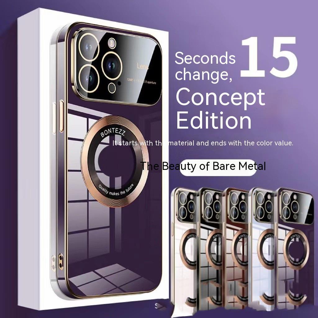 Apple 14 Phone Case Seconds To 15 Large Windows Baked Porcelain Without Logo Magnetic Suction Simple High Apple 14 Phone Case Seconds To 15 Large Windows Baked Porcelain Without Logo Magnetic Suction Simple High
